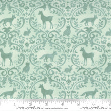 Load image into Gallery viewer, Effie's Woods Woodland Damask Animals Mint SKU 56014 15
