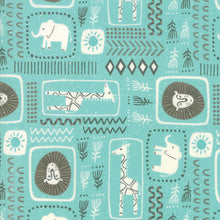 Load image into Gallery viewer, Safari Life African Black Print Aqua SKU 20644 20