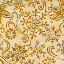 Load image into Gallery viewer, Felicity Batiks Snowflake Gold SKU 27311 130