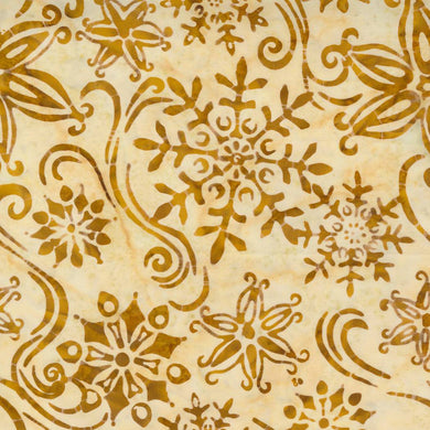 Felicity Batiks Snowflake Gold SKU 27311 130