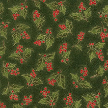 Load image into Gallery viewer, Magnolia Metallics Boughs Of Holly Evergreen SKU 33243 13M Moda - A House Full of Thread