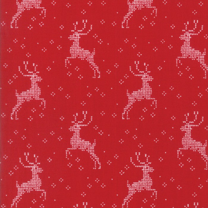 Nordic Stitches Winter Reindeer Red SKU 39712 15 Wenche Wolff Hatling - A House Full of Thread