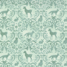 Load image into Gallery viewer, Effie&#39;s Woods Woodland Damask Animals Mint SKU 56014 15