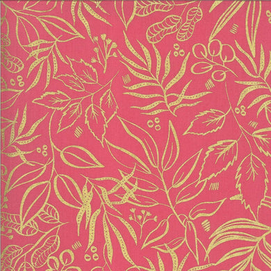 Moody Bloom Metallic Leaf It To Me Fuchsia SKU 8449 13M