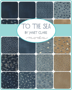 To The Sea Dark Woven Texture Dark Ocean SKU 1357 89