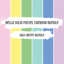 Load image into Gallery viewer, Bella Solid Pastel Rainbow Half Meter Bundle