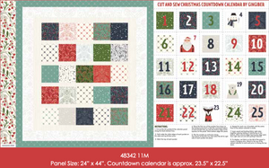 Merrymaking Cut and Sew Christmas Countdown Calendar Egg Nog SKU 48342 11M