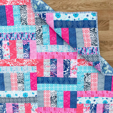 Pink and Blue Baby Quilt