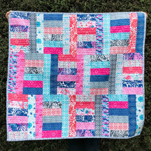 Load image into Gallery viewer, Pink and Blue Baby Quilt